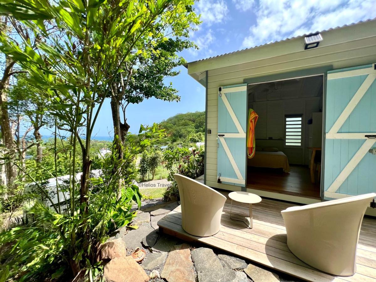 Le Surf Lodge, Chambre Avec Vue Mer Dans Un Ecrin De Verdure Deshaies Exterior foto